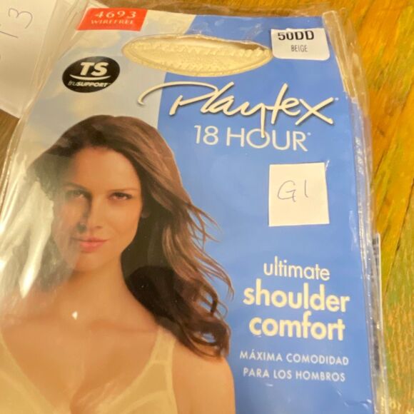 NWT Playtex 18 hour size 50DD Ultimate shoulder comfort bra - Picture 5 of 5